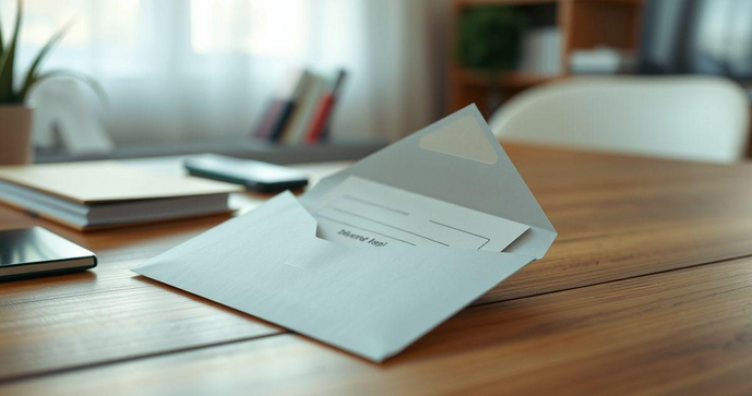 Envelope Adesivo Simples para Organizar Facilmente