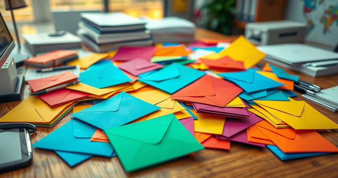 Envelope Colorido Preço Atraente para Empresas